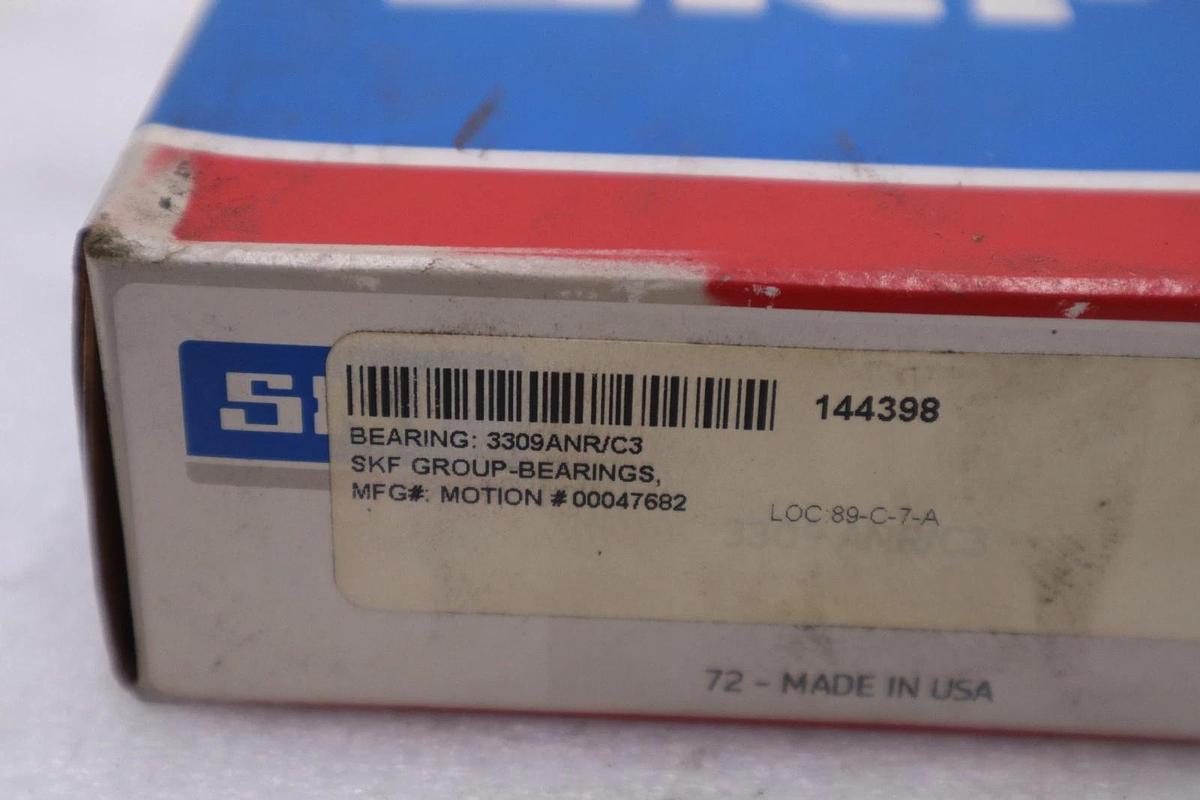 Used NEW SKF 3309 ANR/C3 ANGULAR CONTACT BEARING STOCK CC197