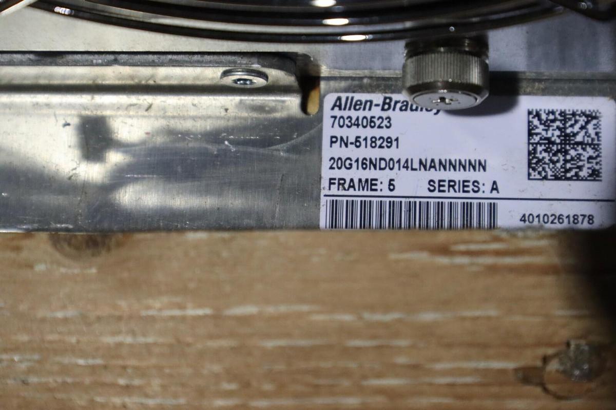 Used ALLEN BRADLEY 20G16ND014LNANNNNN POWERFLEX 755TR SERIES A STOCK #5402