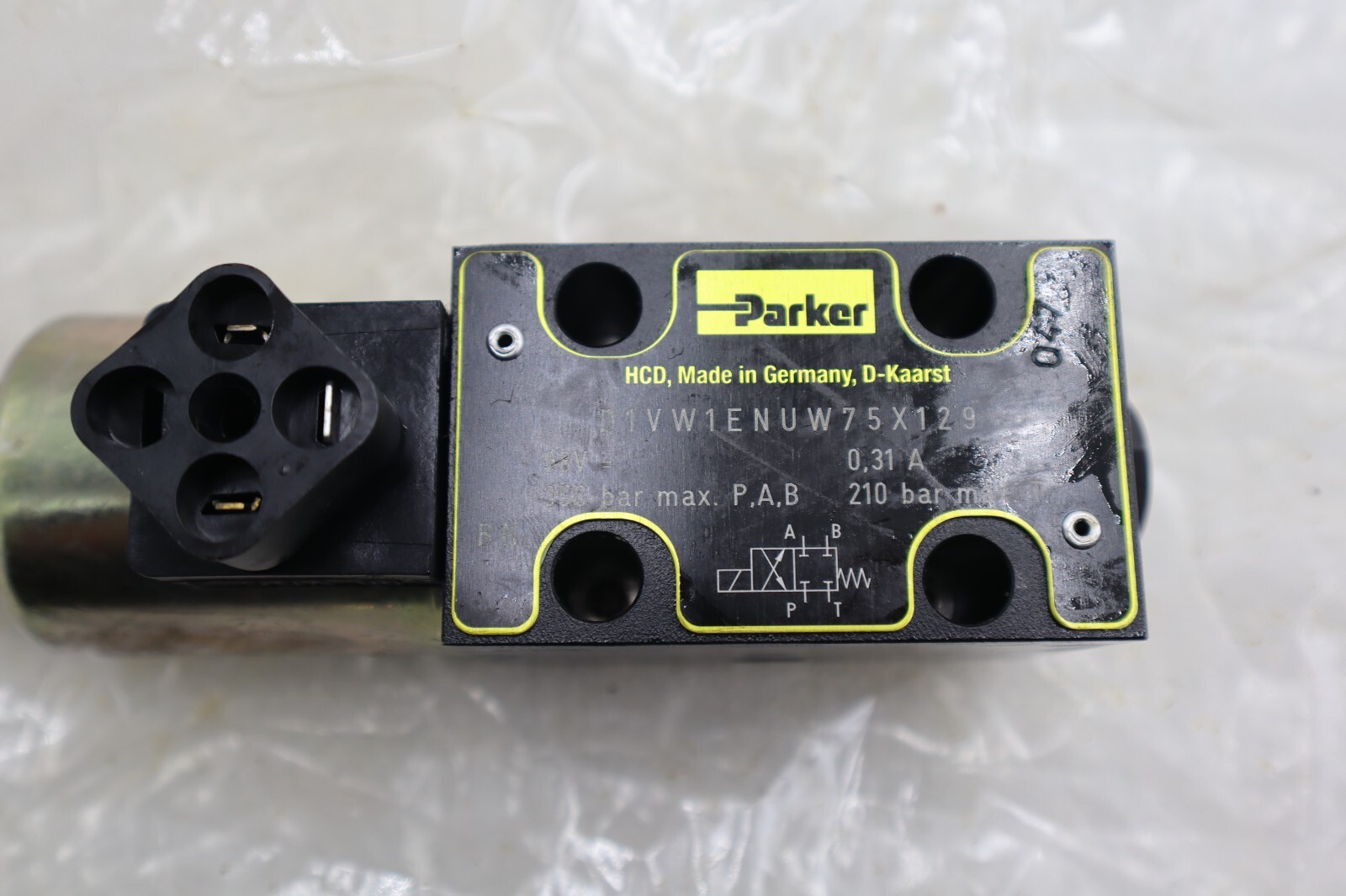 Used IN BOX PARKER VALVE 1VW1ENUW75X129 98 V 0.31 A #L-598