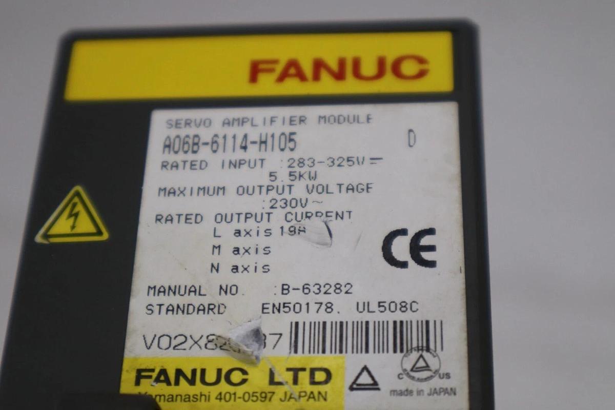 Used Fanuc A06B-6114-H105 Series D Servo STOCK 517-B