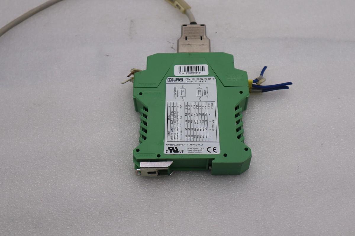 Used PHOENIX CONTACT PSM-ME-RS232/RS485-P INTERFACE CONVERTER STOCK #L-506