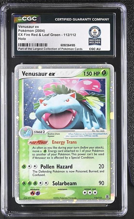 Used 2004 POKEMON EX FIRE RED & LEAF GREEN #112 VENUSAUR EX-HOLO CGC WORLD RECORD 1/1