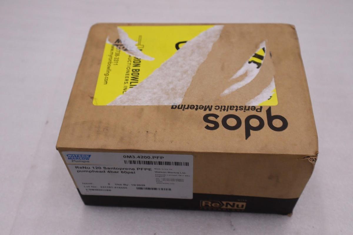 WATSON MARLOW PUMPS 0M3.4200.PFP 100PSI - NEW IN BOX - STOCK GF1122