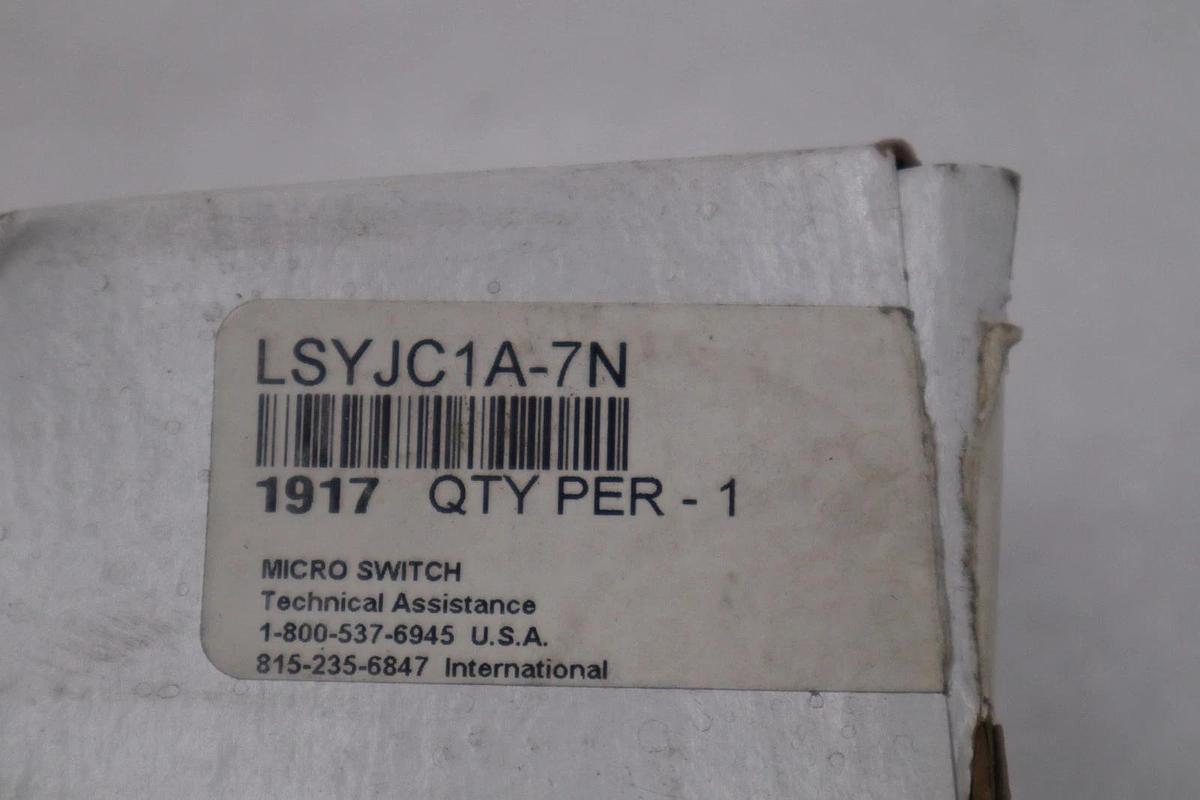 NEW OPEN BOX Honeywell LSYJC1A-7N MICRO LIMIT SWITCH STK GF145A