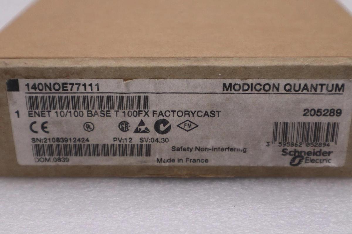 Used 140NOE77111 Modicon Excellent Ethernet 140-NOE-771-11 SEALED NEW UNIT STOCK G345