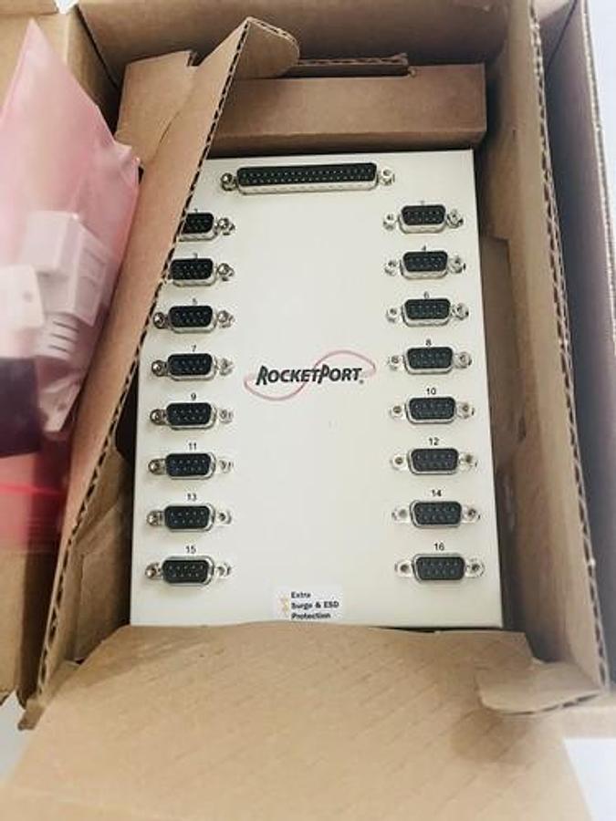 Used Comtrol Interface DB9M Module RocketPort 16 Ports RS-232/422/485 #K-1186