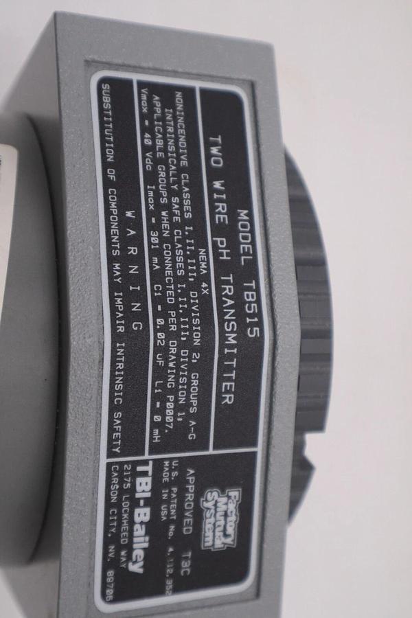 NEW OPEN BOX ABB TBI BAILEY TB515 TWO WIRE PH TRANSMITTER STOCK G-137