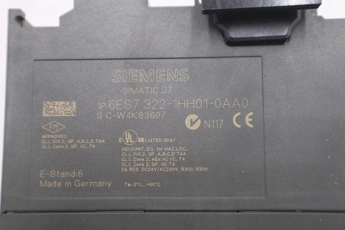 Used Siemens 6ES7 332-1HH01-0AA0 S7 Digital Output Module - 16pt Relay STOCK K-3502