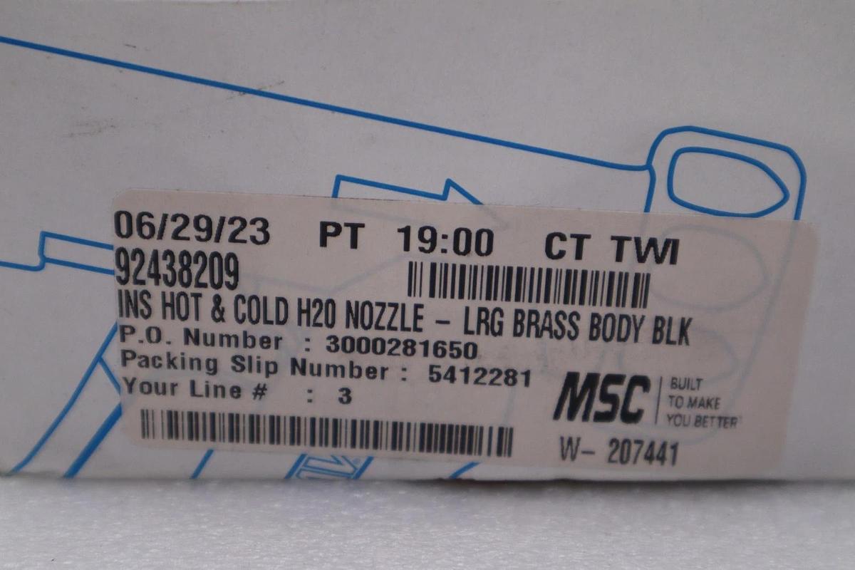 NEW OPEN BOX Sani-Lav N8b Spray Nozzle STOCK H379