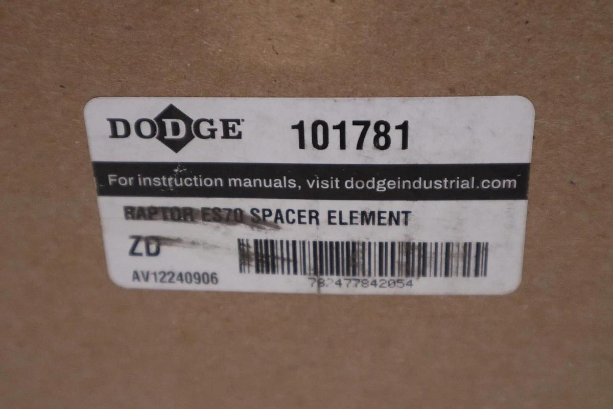 Used DODGE 101781 RAPTOR ES70 SPACER ELEMENT - NEW IN BOX - STOCK SGF111