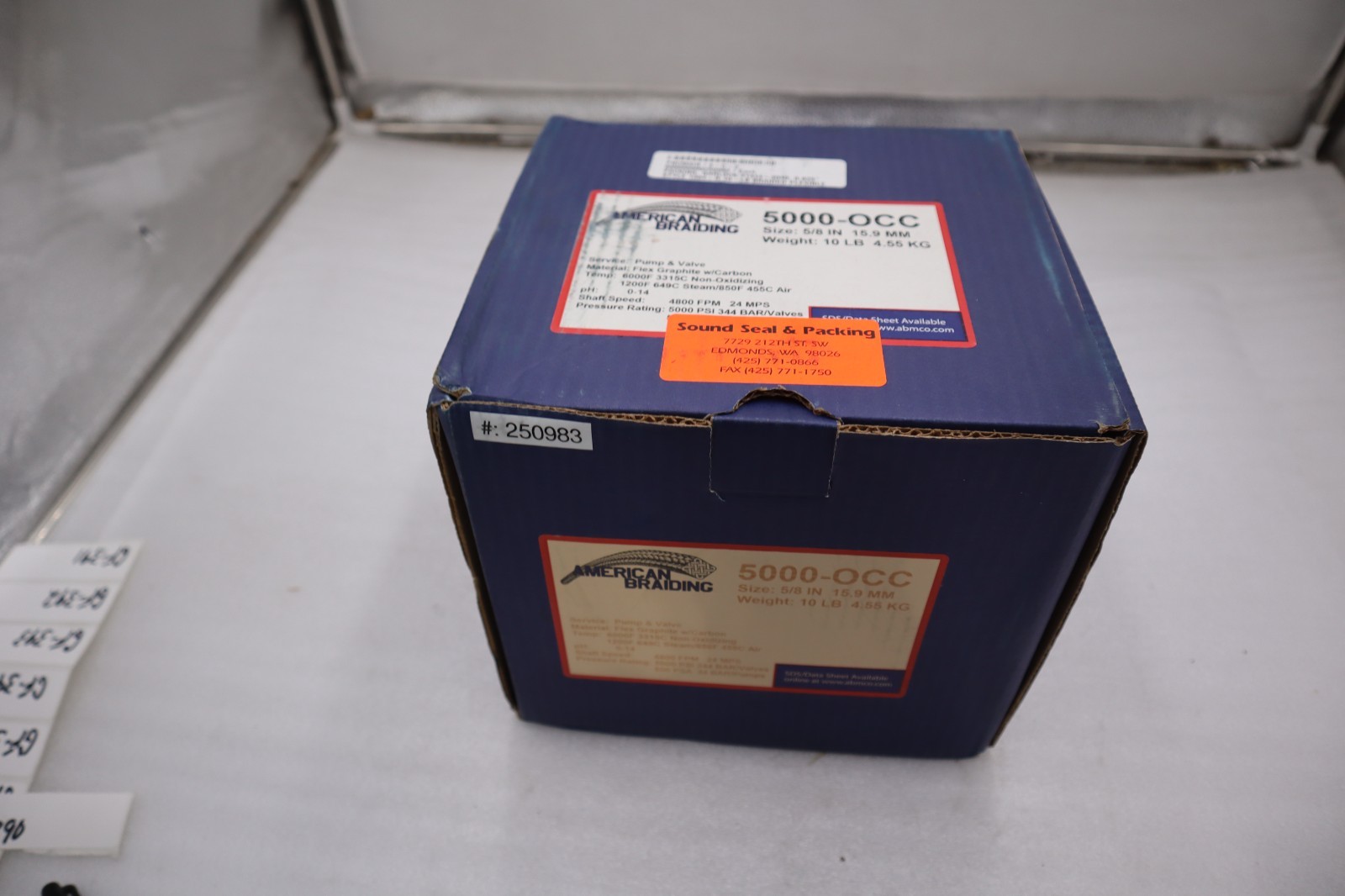 AMERICAN BRAIDING 5000-OCC Flex Graphite 5/8 IN - STOCK GF389