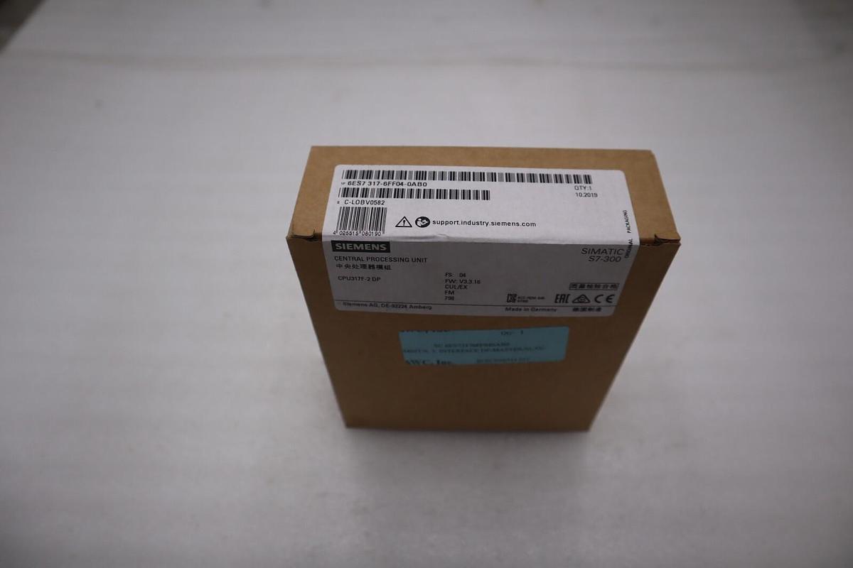 NEW 6ES7317-6FF04-0AB0 Central Processing Unit CPU 317F-2 SIMATIC S7-300 SIEMENS
