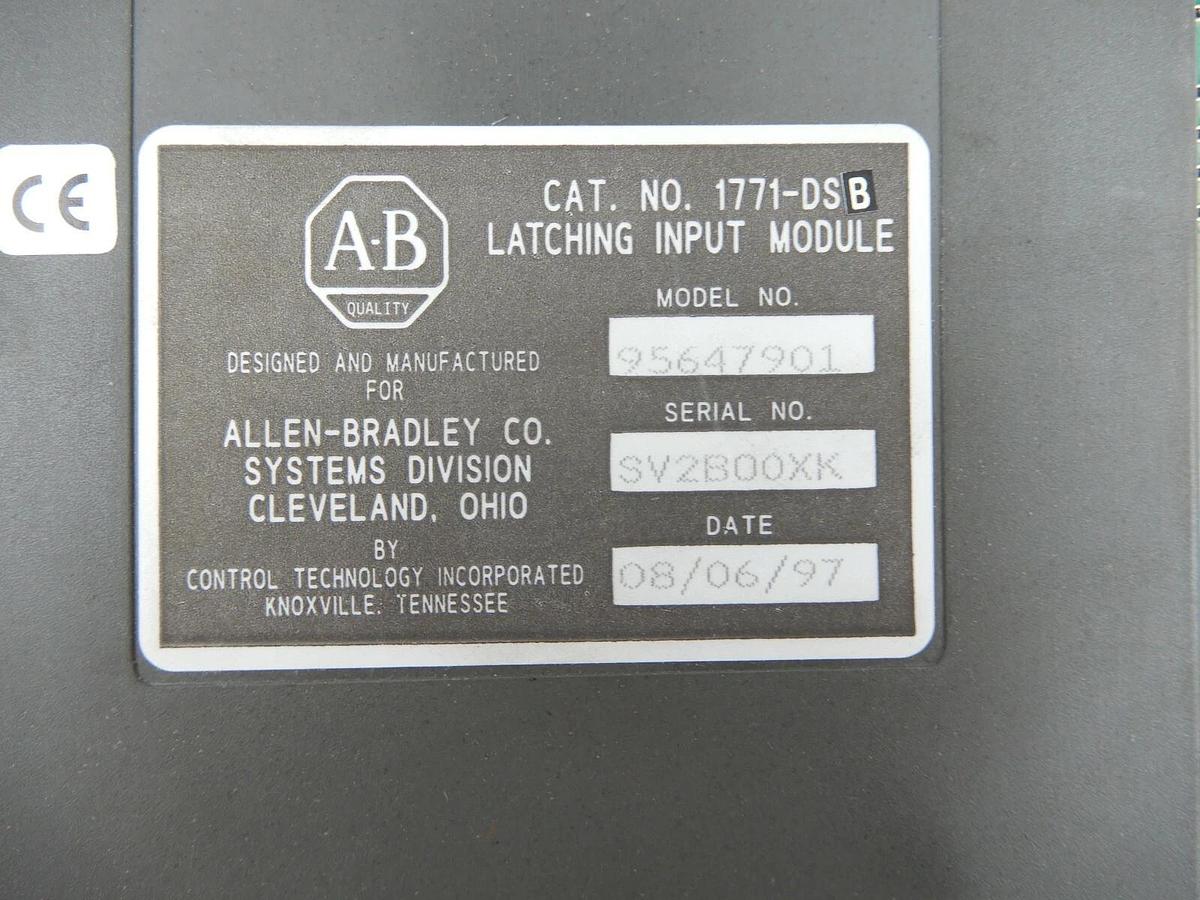 Used ALLEN BRADLEY LATCHING INPUT MODULE SERIES B LOT OF 2 STOCK 688