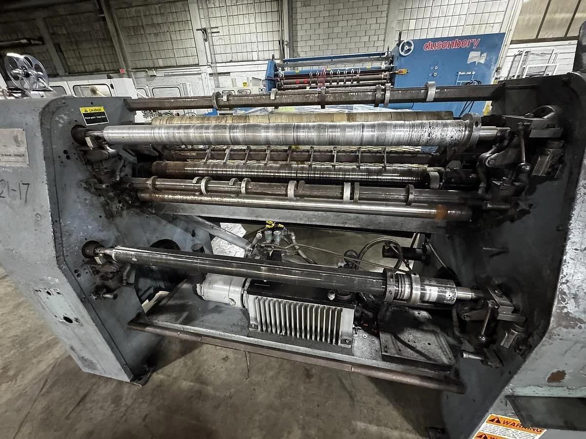 Used 45" DUSENBERY MODEL 635 BL DUPLEX SLITTER REWINDER 18" REWIND DIAMETER