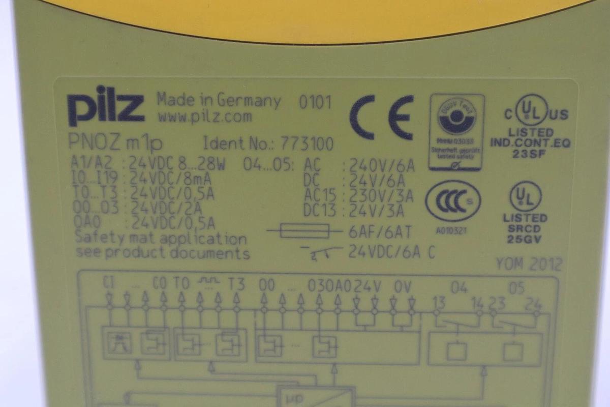 Used PILZ PNOZ M1P SAFETY RELAY MODULE 773100 STOCK K-3452