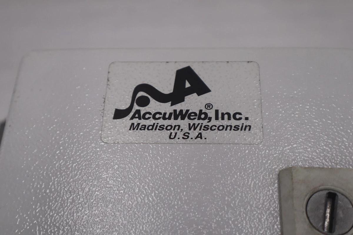 Used AccuWeb Inc EVO 150 COMPLETE WEB GUIDE SYSTEM WITH RED LION SCREEN STOCK 5120