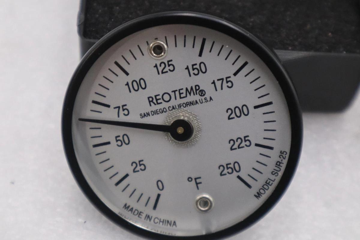 NEW Reotemp Sur-25 Bimetal Thermomoter 2 In Dial 0 To 250F STOCK G869A