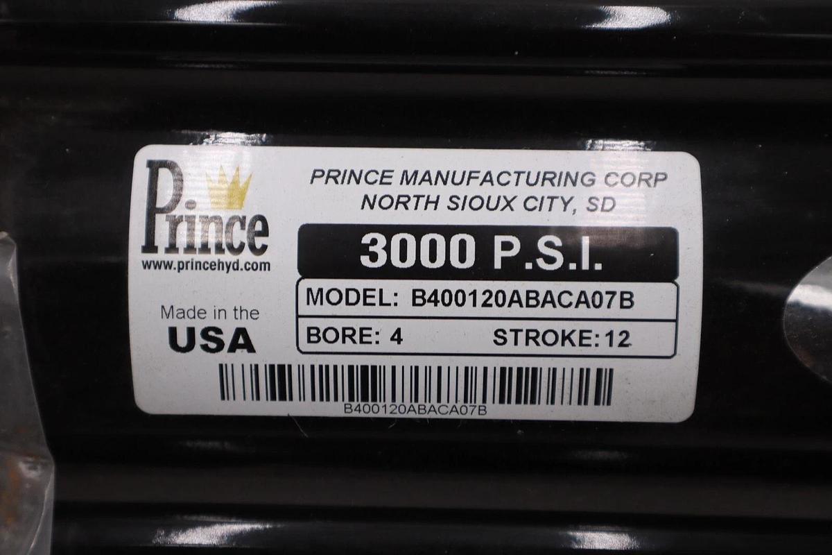 Used NEW Prince B400120ABACA07B Hydraulic Cylinder BORE 4 STROKE 12 STOCK H881
