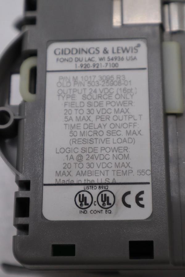 Used DANAHER MOTION M.1017.3095 R3 / M10173095 R3 GIDDINGS & LEWIS MODULE #6034