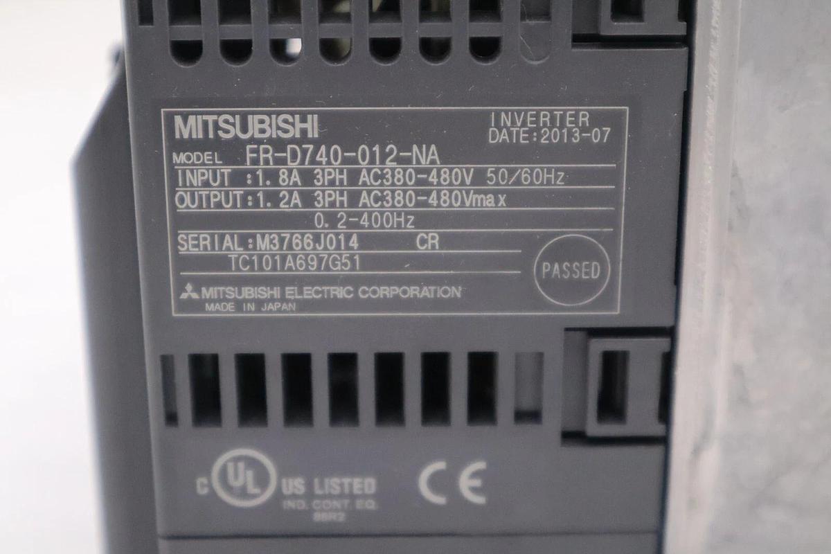 MITSUBISHI FR-D740-012-NA SERVO DRIVE 3 PH AC380/480 NEVER USED SURPLUS #H380A