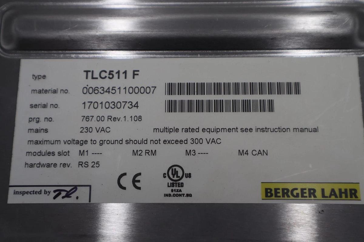 Bereger Lahr TLC511 F Servo Drive POSITIONING CONTROLLER 5 AMP STOCK 2296-C