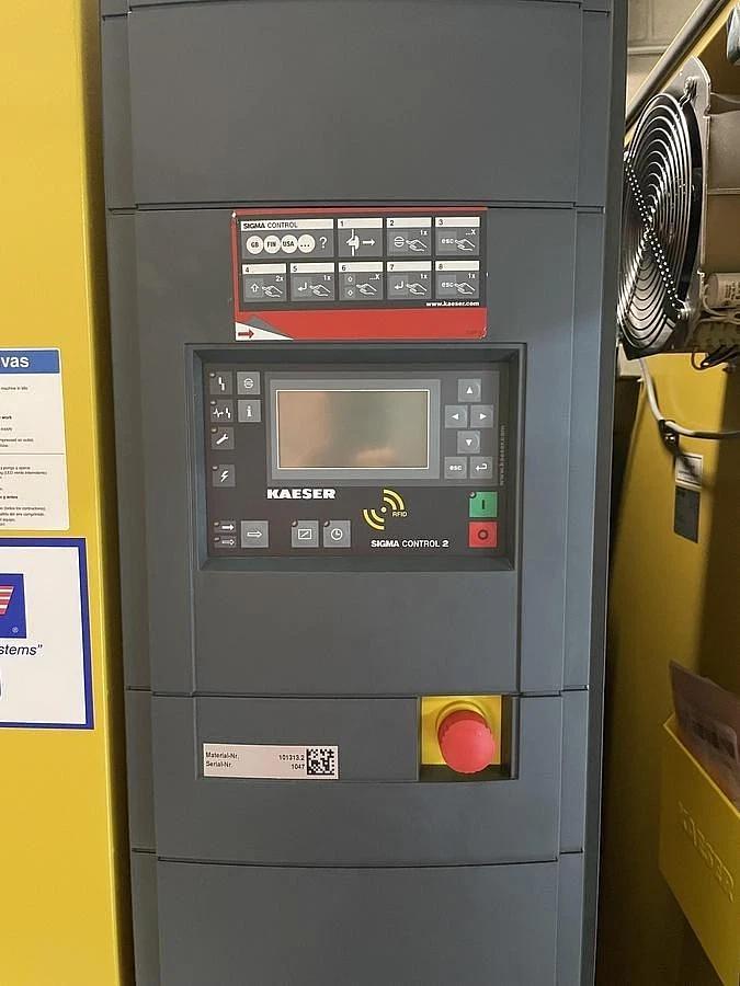 Used KAESER MODEL SFC 75S T AIR COMPRESSOR 100HP WITH 500 GALLON TANK & FILTER 2023