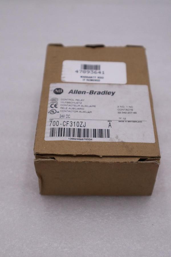 NEW ALLEN BRADLEY 700-CF310ZJ SER. A 24VDC 20A CONTACTOR AUXILIAR STOCK H213A
