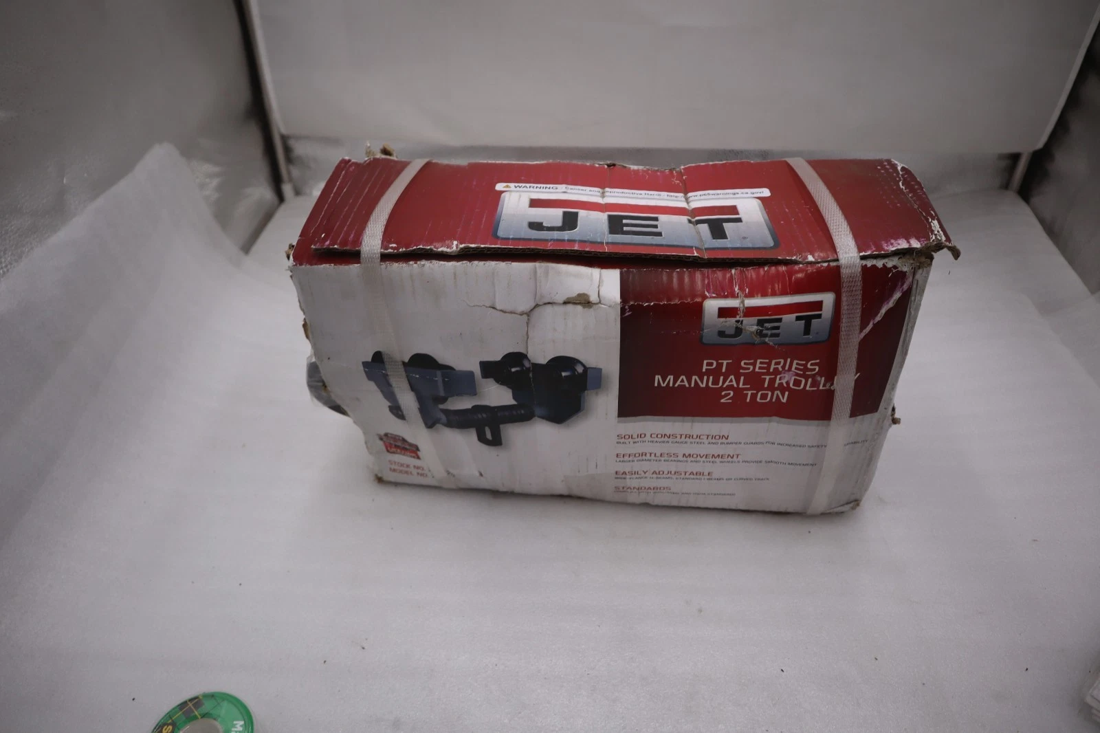 Used JET 252020 2-PT Adjustable Trolley PT Series 2 Ton - STOCK HP192