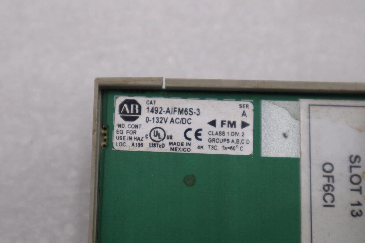 Used AB Allen Bradley Input Interface Module 1492-AIFM6S-3 1492AIFM6S3 STK H1416A