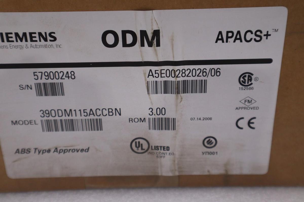 SIEMENS 39ODM115ACCBN A5E00282026/06 NEW STOCK SGF142