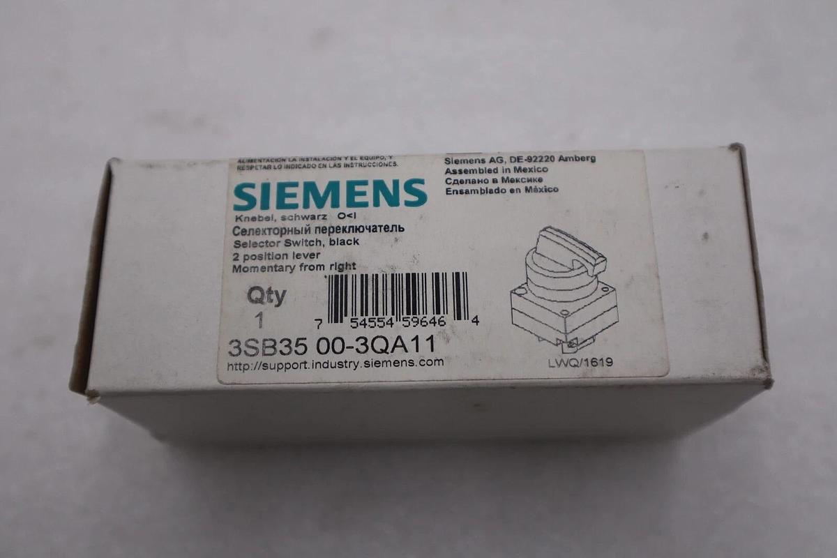 NEW OPEN BOX SIEMENS 3SB35 00-3QA11 Lever Momentary Selector Switch STK H70A