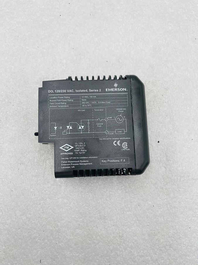Used Emerson DeltaV KJ3209X1-BA1 Output Module DO VAC Isolated #K-2631
