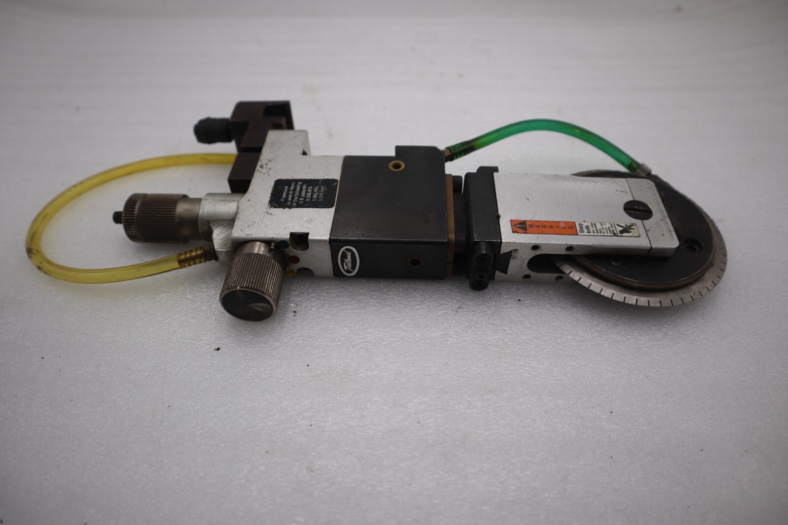Used Tidland 131892 CLASS I Pneumatic Circular Knife With Holder STOCK S-141-A