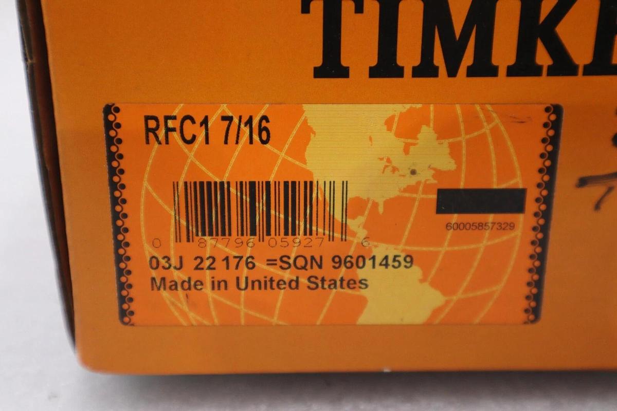 Used NEW IN BOX TIMKEN RFC1 7/16 Flange-Mount Ball Bearing Unit STOCK 1932A
