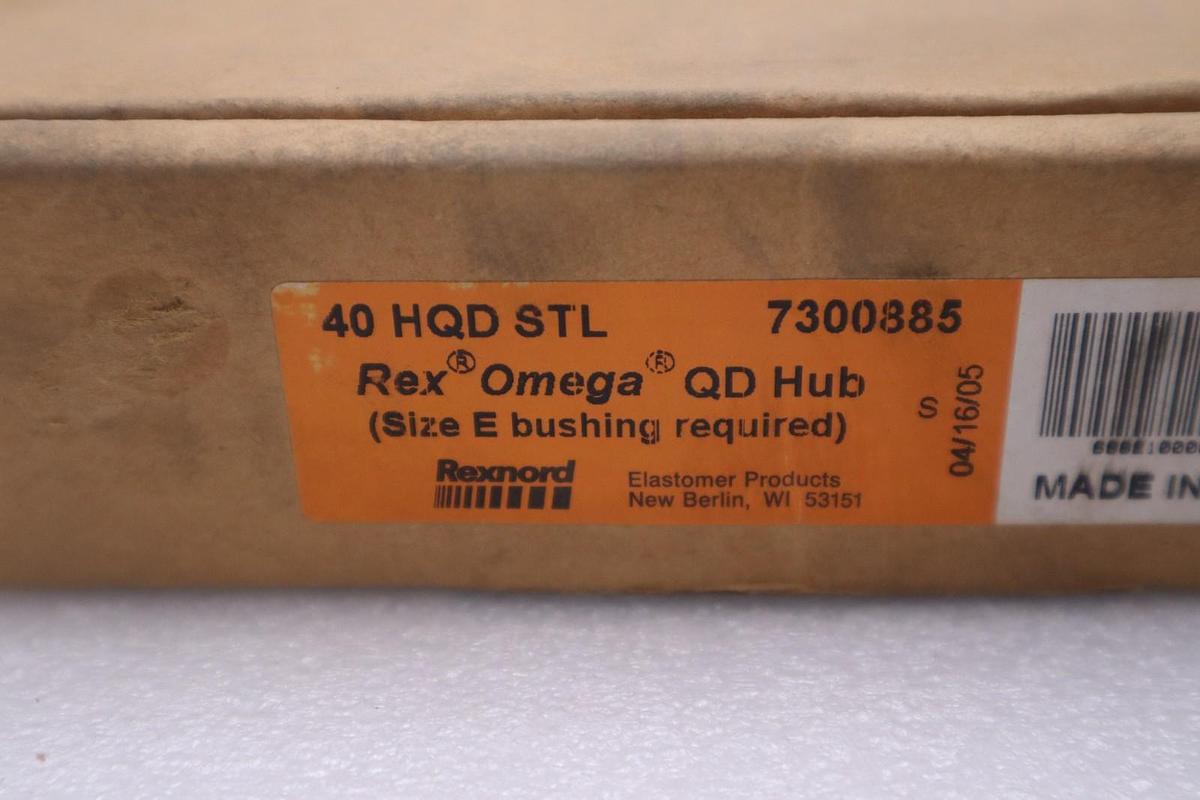 Used Rexnord OMEGA 7300885 Coupling Hub 40HQD NEW OPEN BOX STK GF474A