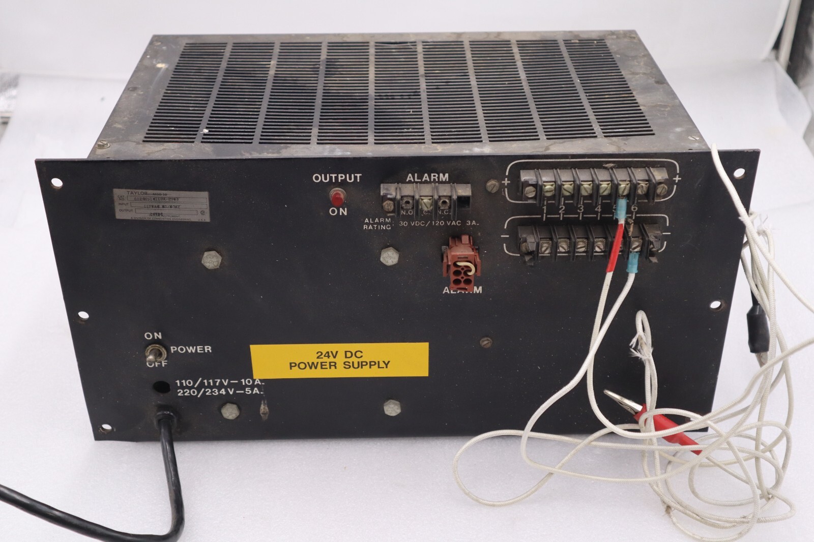 Used TAYLOR INSTRUMENT MOD 30 6024NSI4II0A-2963 POWER SUPPLY STOCK #3468-A