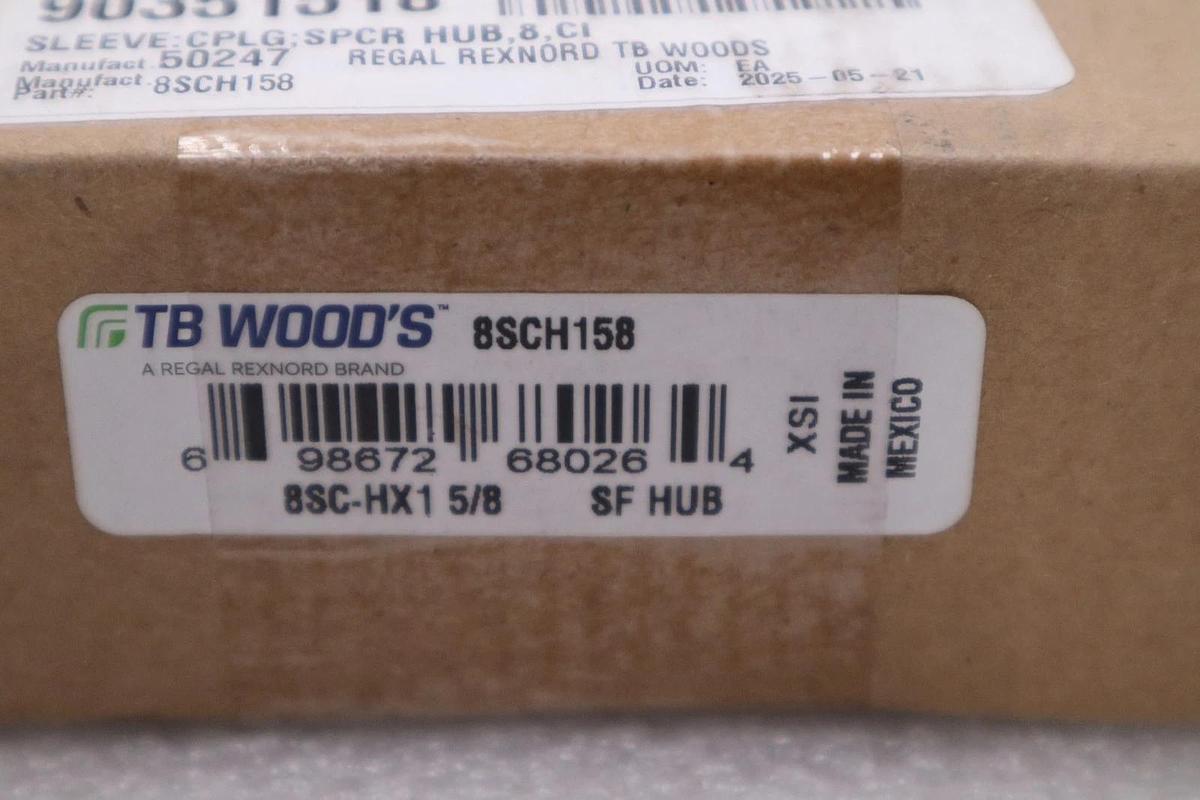 Used TB WOODS 8SC-HX1 5/8 STOCK #3460B