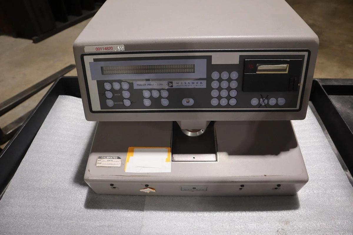 Used Parker Print - Surf Messmer PS 90/ PS90 Buchel Smoothness Paper Tester #S-590