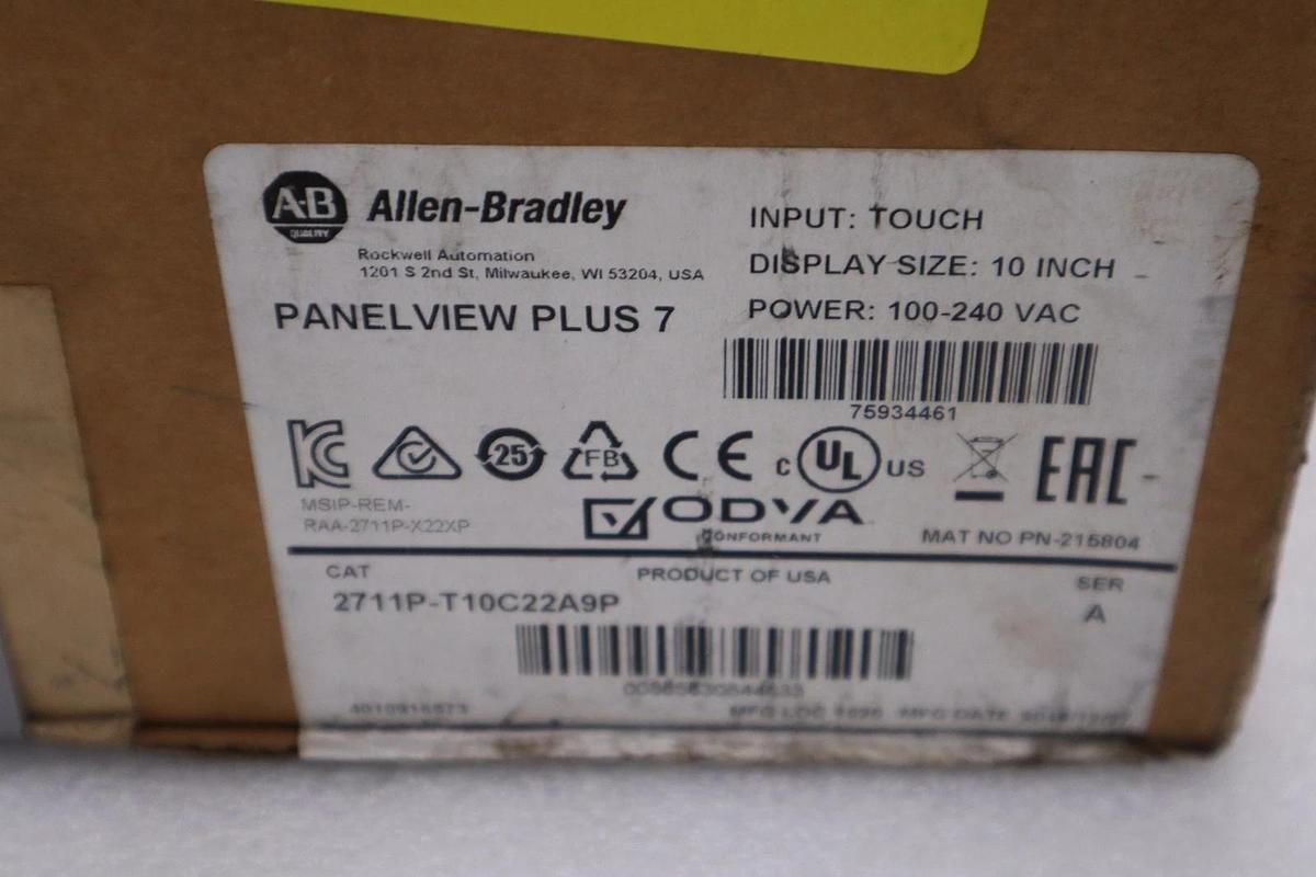 NEW OLD STOCK AB Allen Bradley 2711P-T10C22A9P /A PanelView Color Screen #3442CC