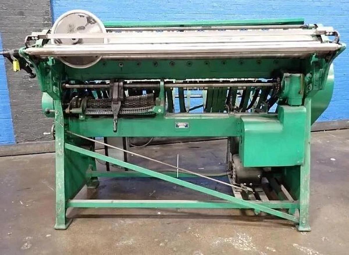 Used 72" BECK ROTARY KNIFE SHEETER WITH OUTPUT CONVEYOR