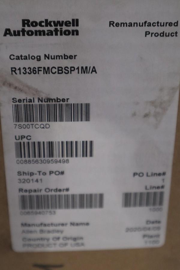 Used ROCKWELL AUTOMATION 1336F-MCB-SP1M/ R1336FMCBSP1M/A - STOCK GF595
