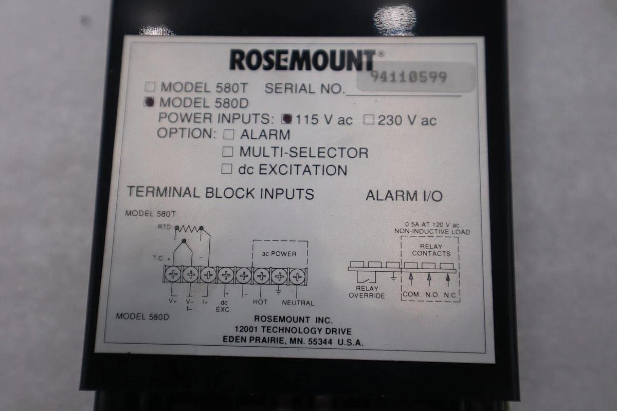 NEW OPEN BOX Rosemount 580D Digital Process Indicator STOCK GF444
