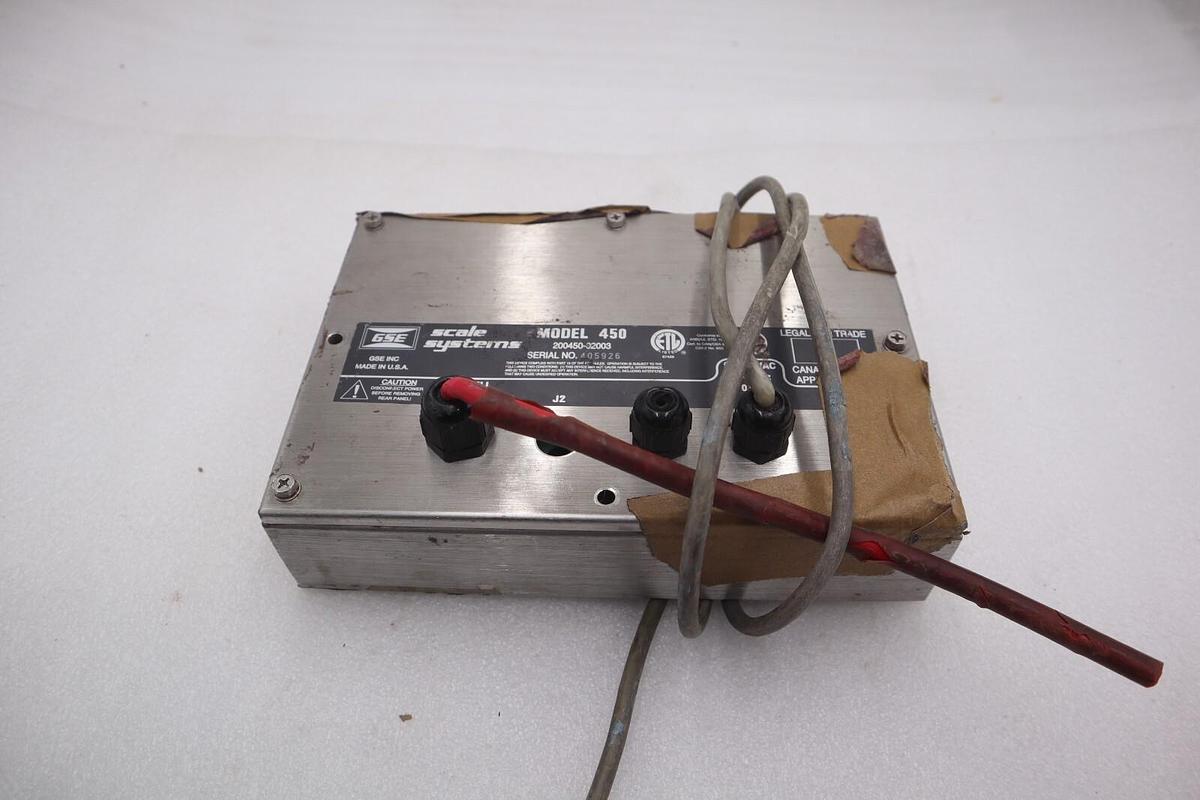 Used GSE 200450-02003 SCALE SYSTEMS SCREEN MODEL 450 STOCK 4401