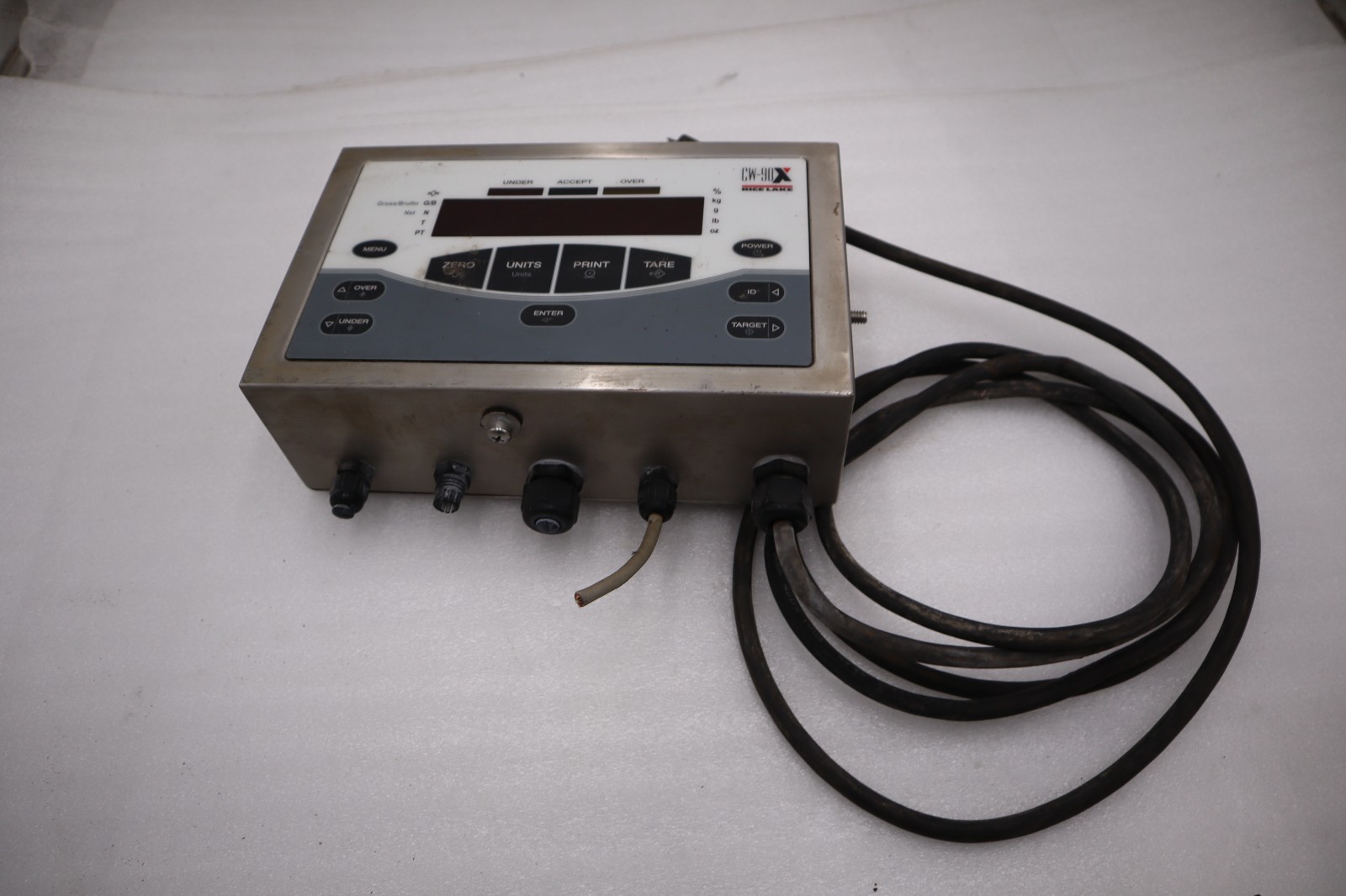 Used RICE LAKE CW90X-A / CW90XA DIGITAL PANEL AS PICTURED STK H1648