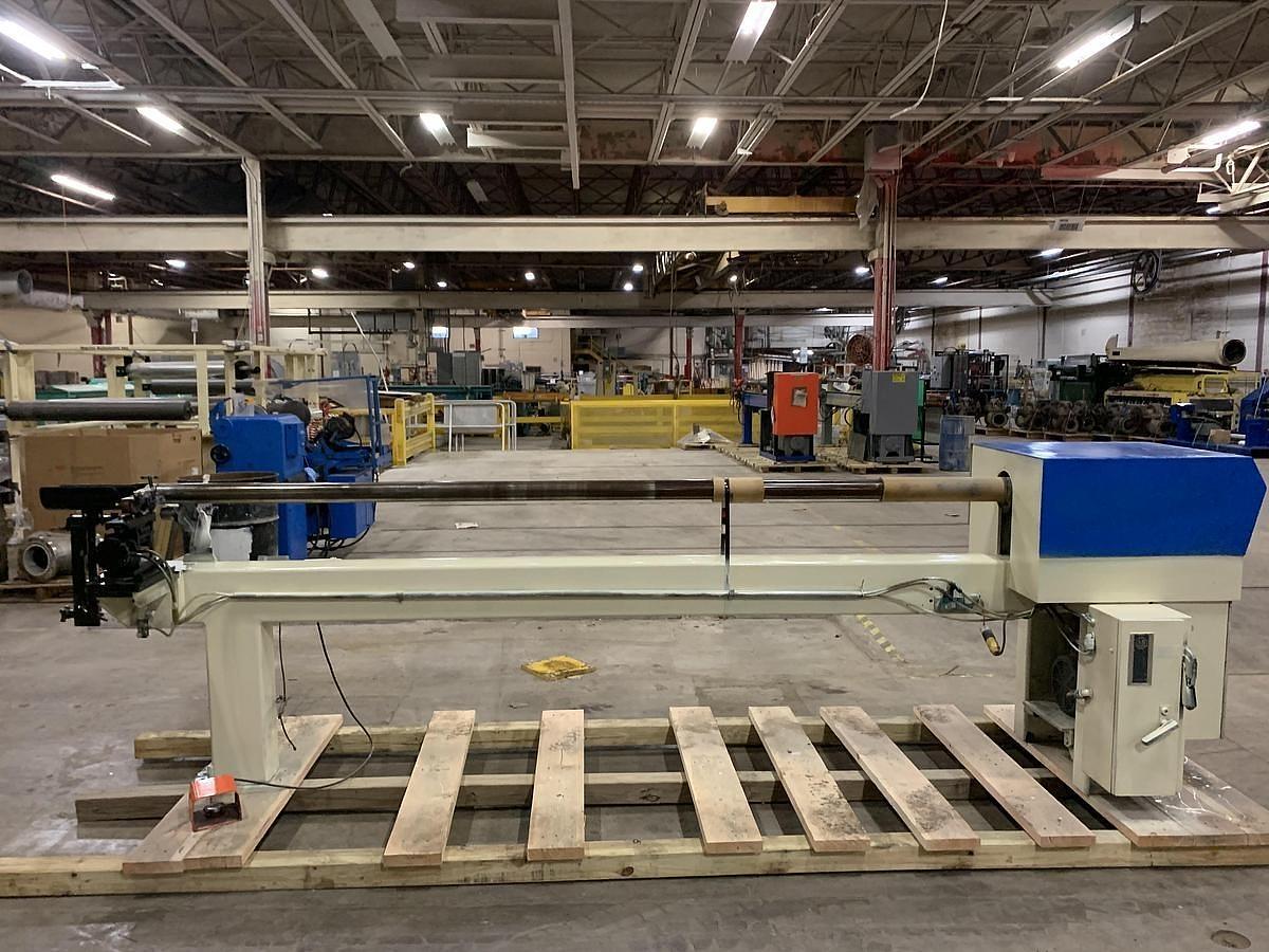 Used 120" WIDE AUTOMATIC HANDLING SHARK-10 CORE CUTTER FOR 3" CORES