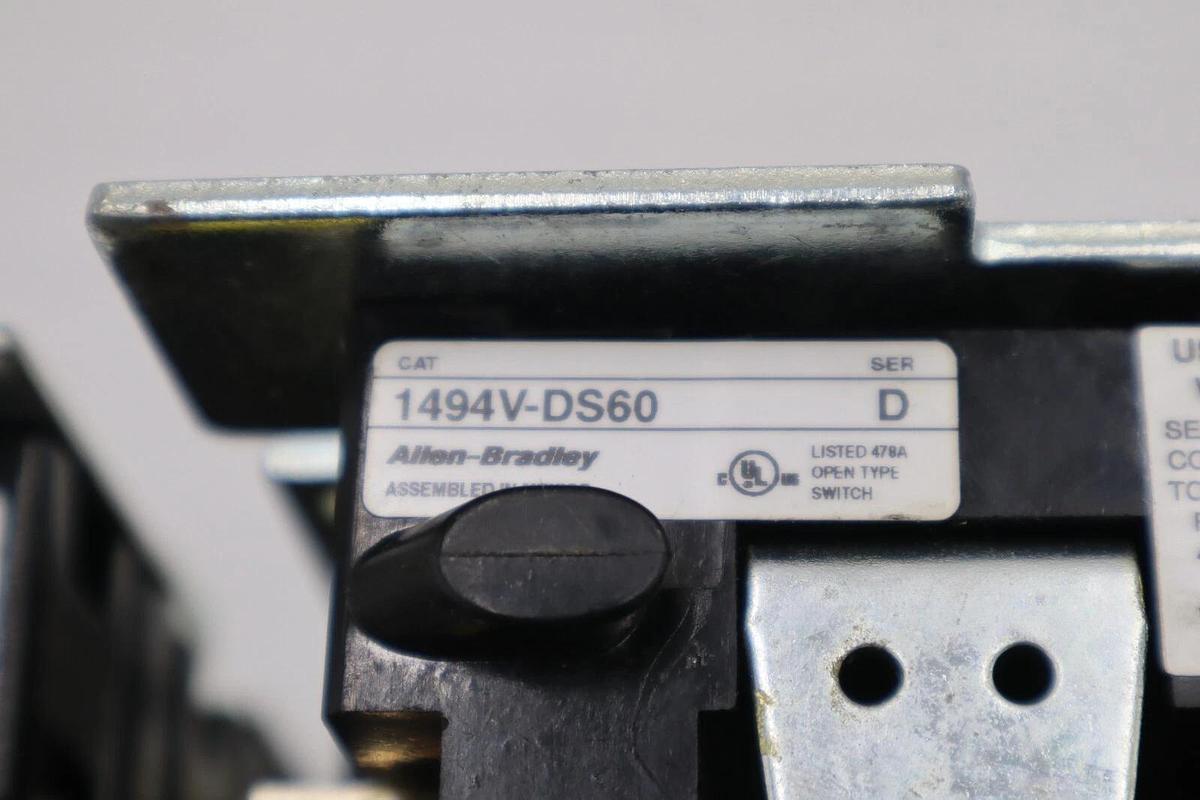 Used ALLEN BRADLEY 1494V-DS400 /1494V-FS60 DISCONNECT SWITCH / A 400A 600V STOCK 5305