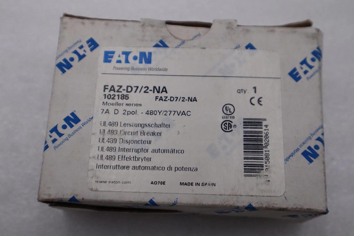 Used NEW OPEN BOX Eaton FAZ-D7/2-NA Miniature Circuit Breakers STK H1311A