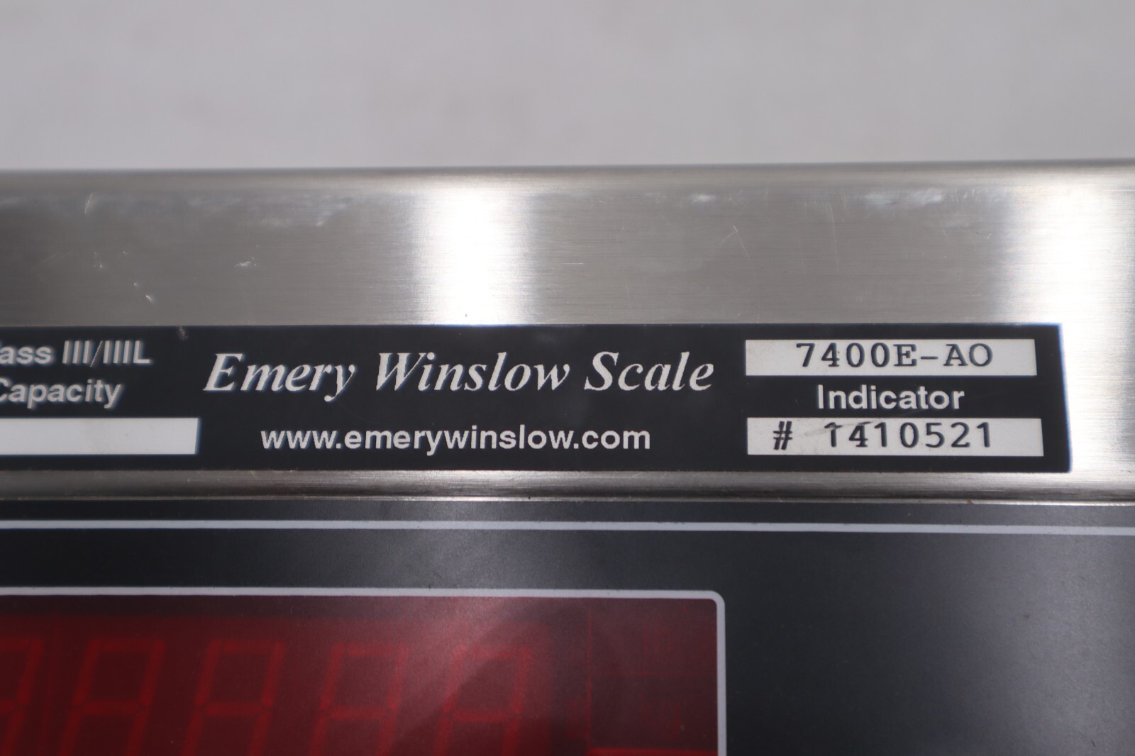 Used NEW OPEN BOX Emery Winslow Scale 7400E-A0 Digital Indicator STOCK 4602