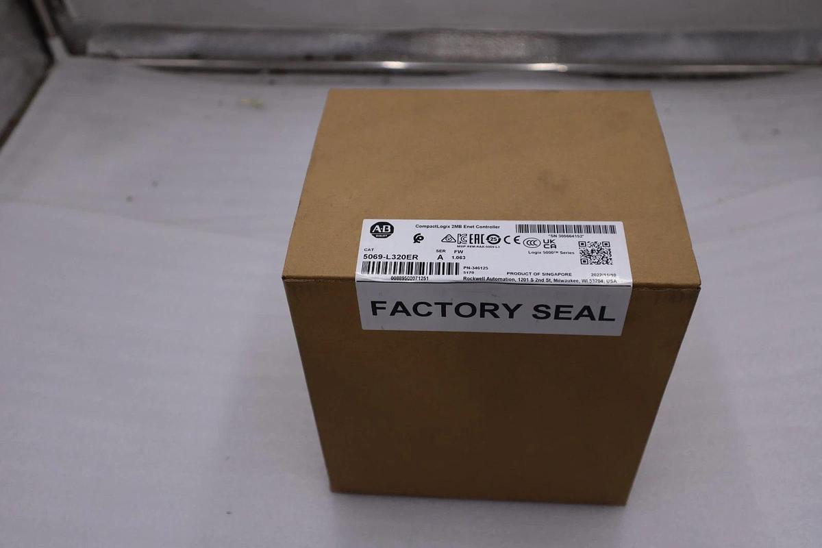 Used SEALED Allen Bradley 5069-L320ER CompactLogix 5380 2MB Controller - STOCK GF27