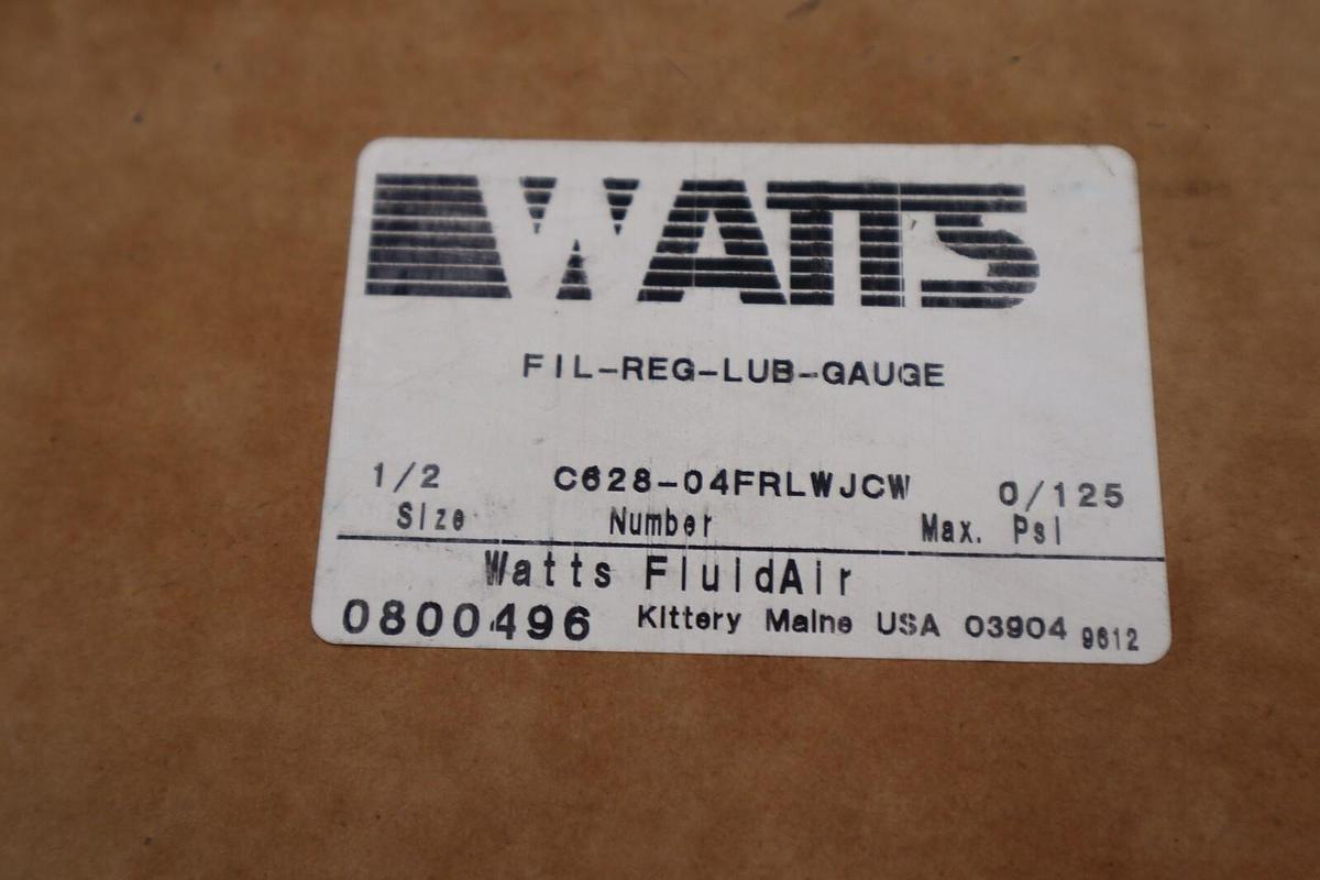 NEW Watts C628-08FRLWJCW Regulator Combination Unit STOCK 2956